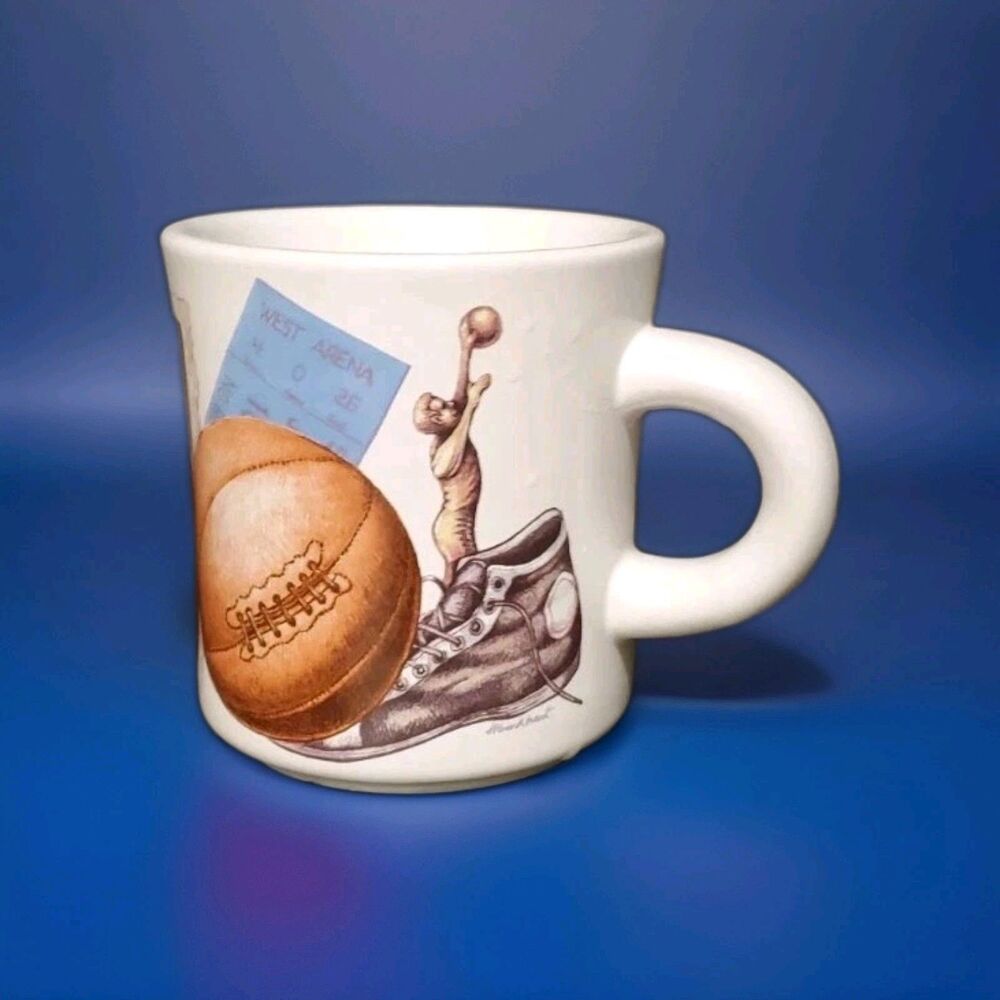 Potpourri Designs Sports Nostalgia Mug 1994 Football Made In Korea 8 Oz Vtg